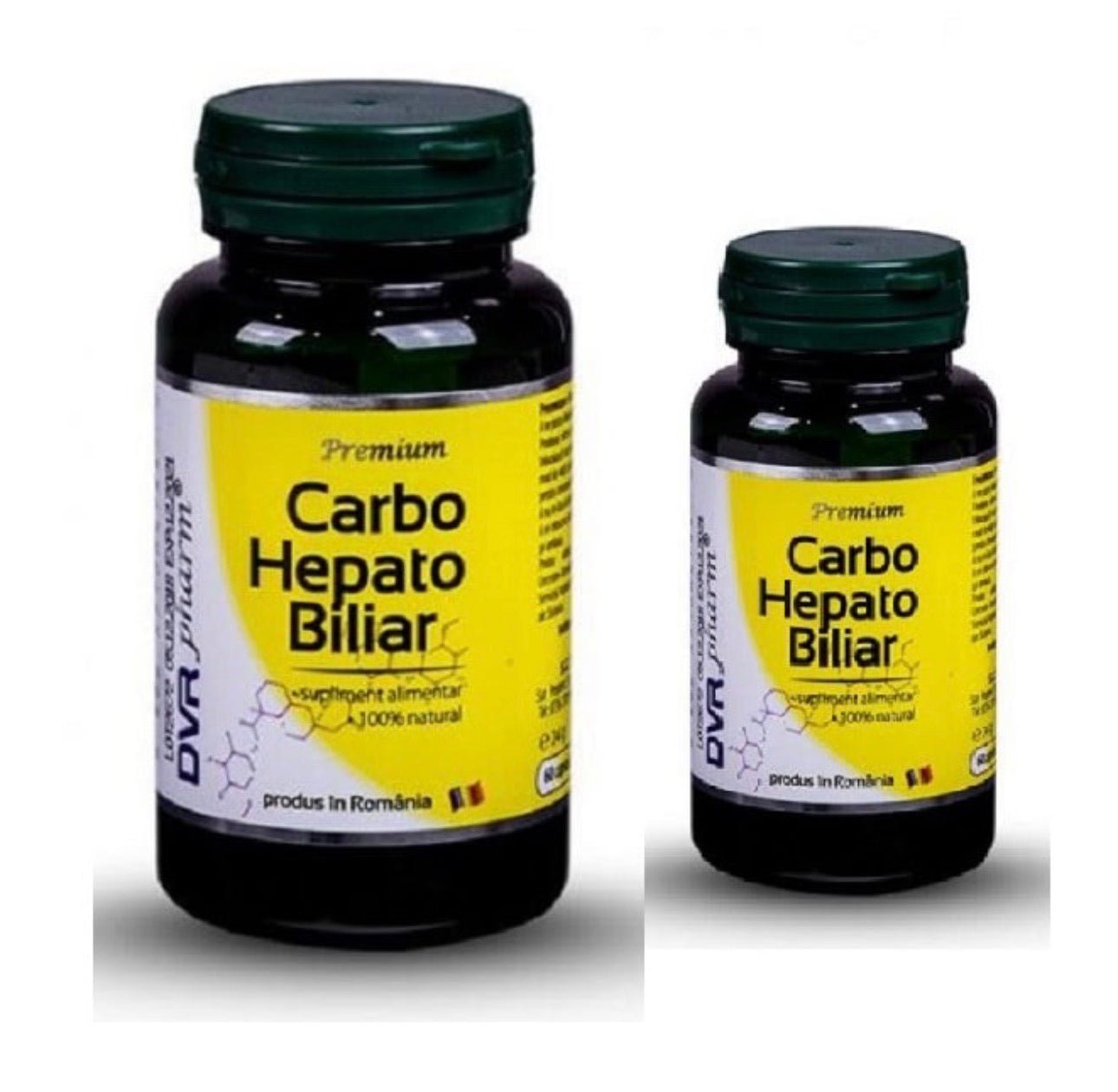 Carbo Hepato Biliar Pachet 60 capsule + 30 capsule DVR Pharm - Cheia Sănătății