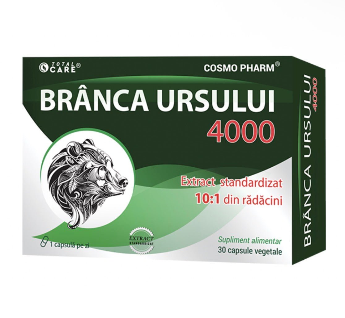 Cosmopharm Branca Ursului 4000, 30 capsule - Cheia Sănătății