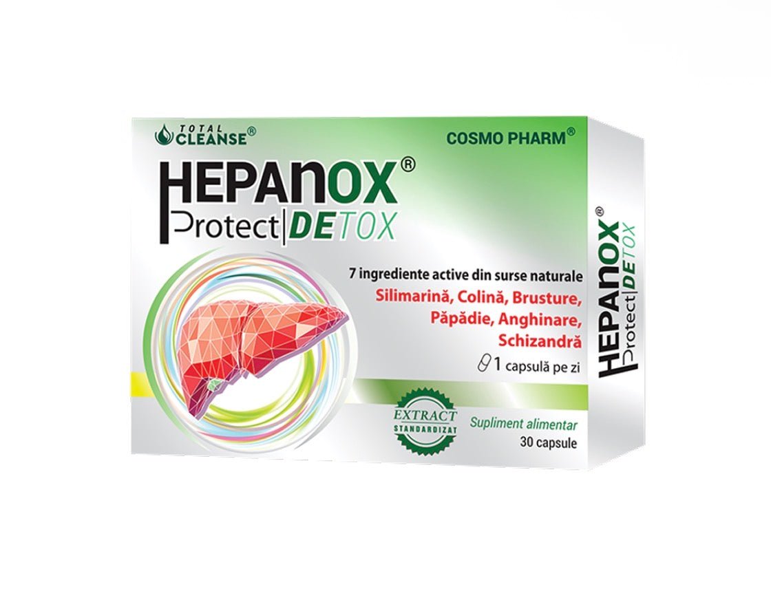 Cosmopharm Hepanox Protect Detox, 30 capsule - Cheia Sănătății