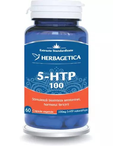 Herbagetica 5HTP, 60 capsule - Cheia Sănătății