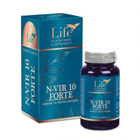 Capsule cu uleiuri esentiale N - Vir 10 Forte Life, 30 capsule, Bionovativ - Cheia Sănătății