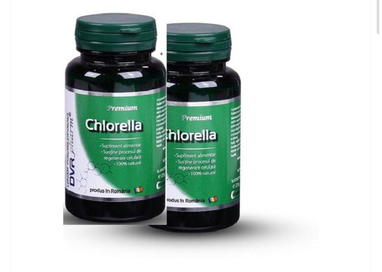 Chlorella Pachet 60 capsule + 30 capsule DVR Pharm - Cheia Sănătății