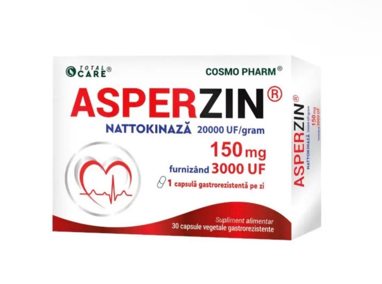 CosmoPharm Asperzin Nattokinaza 150mg, 30 capsule - Cheia Sănătății
