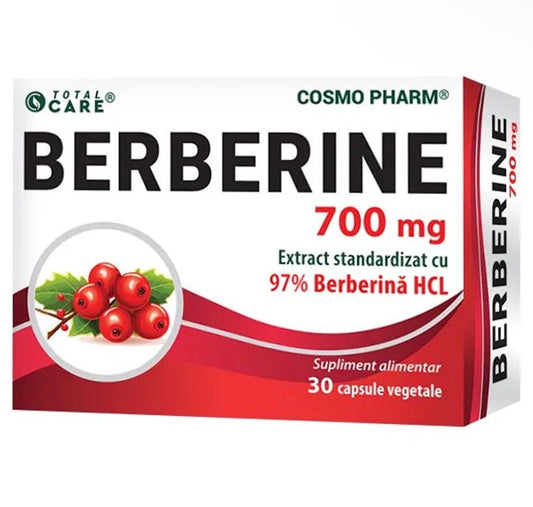 CosmoPharm Berberine 700 Mg, 30 capsule - Cheia Sănătății
