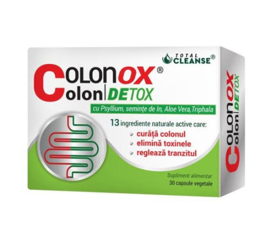 CosmoPharm Colonox colon detox, 30 Capsule - Cheia Sănătății