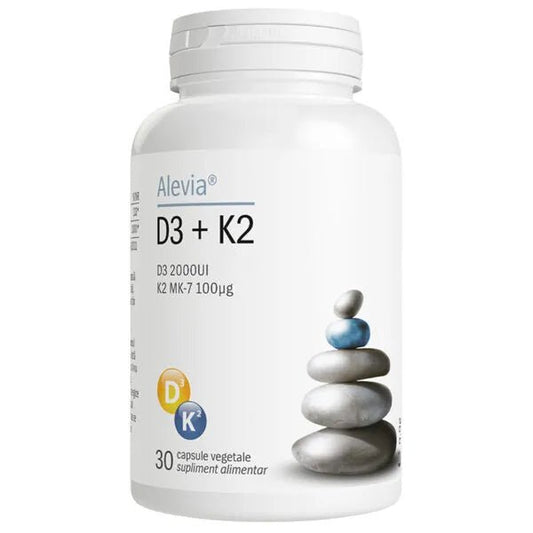 D3 + K2 30 capsule vegetale - Cheia Sănătății