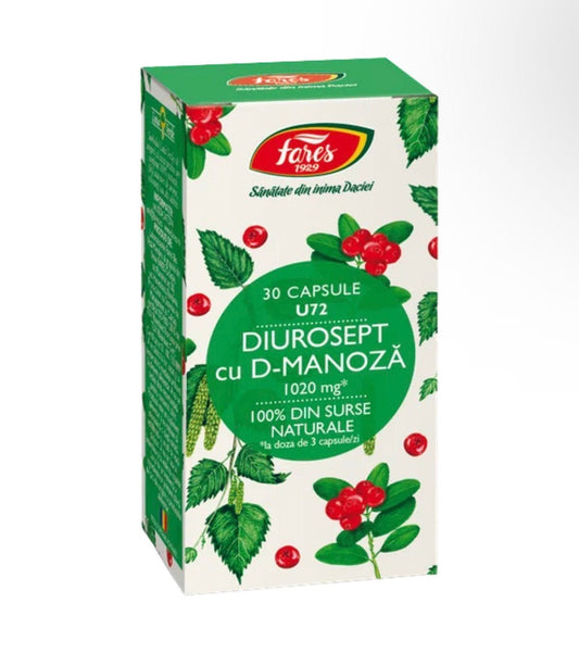 Diurosept cu D - manoza, 30 capsule, Fares - Cheia Sănătății
