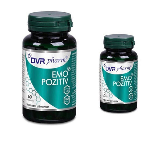 Emo Pozitiv Pachet 60 capsule + 30 capsule DVR Pharm - Cheia Sănătății