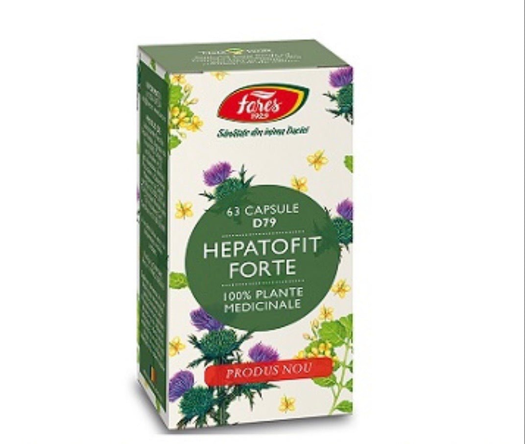 Hepatofit Forte 63 capsule Fares - Cheia Sănătății