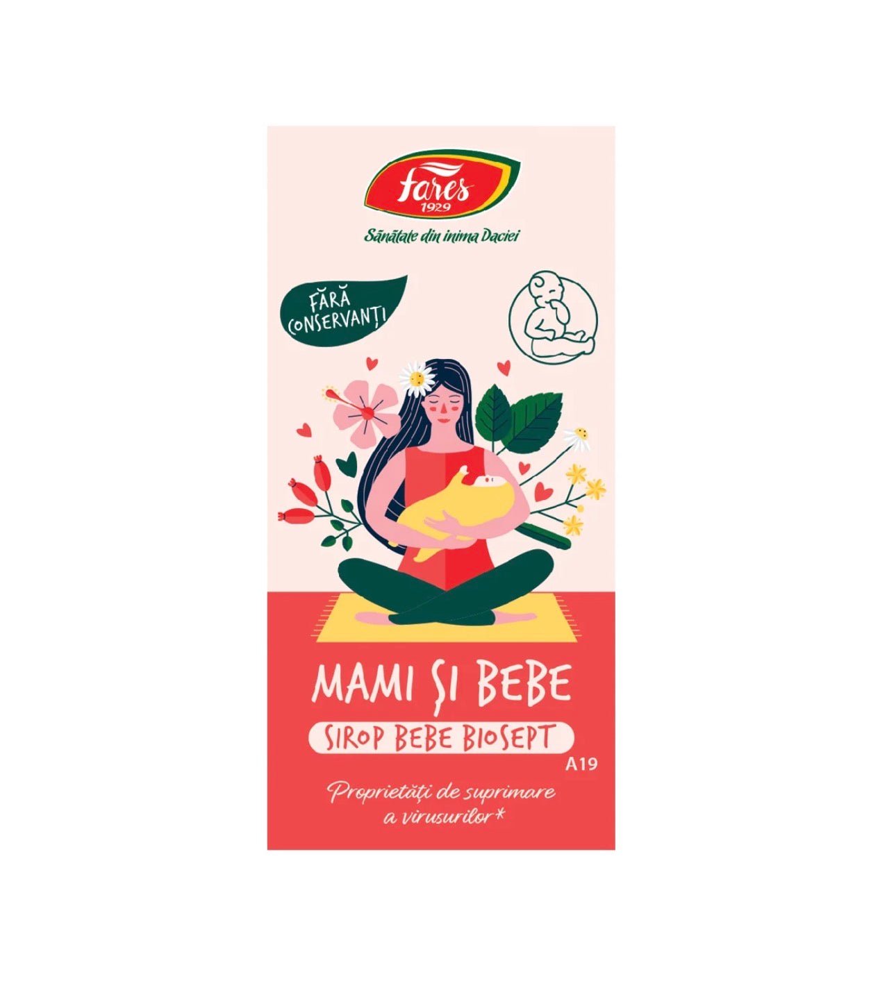 Mami si bebe, sirop Biosept, 100ml, Fares - Cheia Sănătății