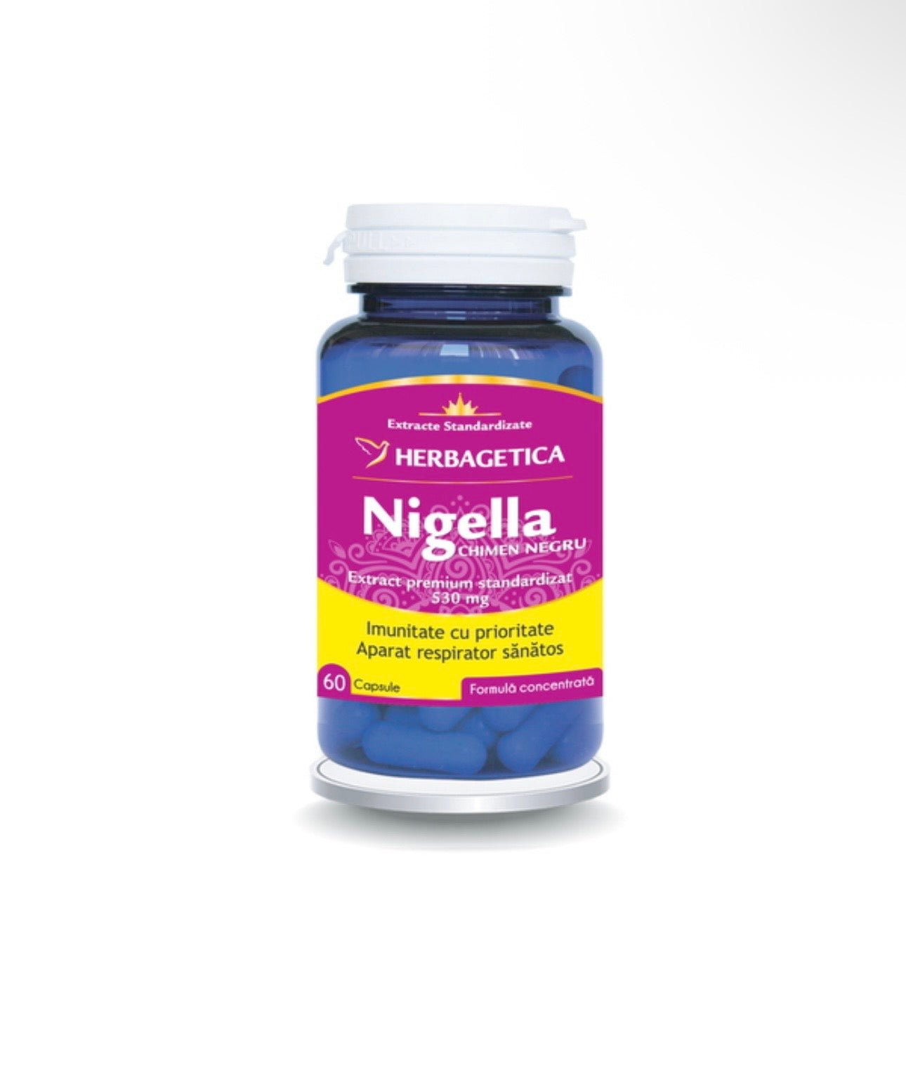 Nigella Chimen Negru, 60 capsule - Herbagetica - Cheia Sănătății