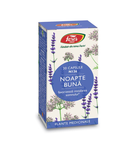 Noapte buna, 30 capsule, Fares - Cheia Sănătății