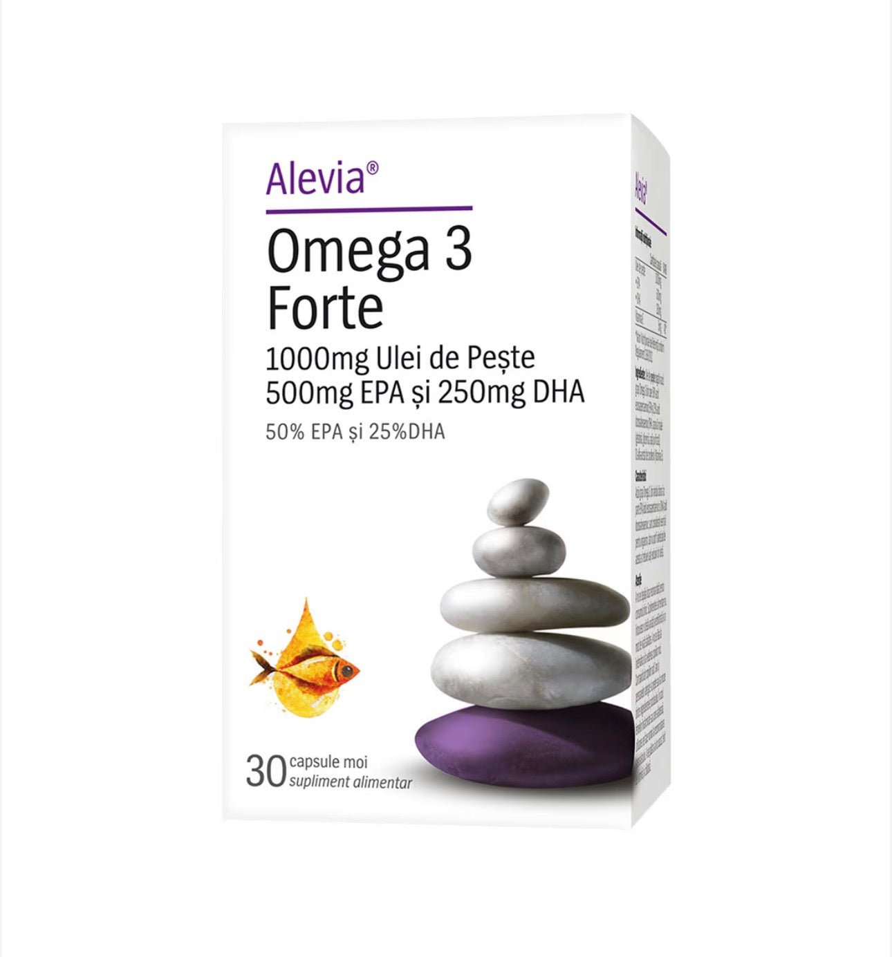 Omega 3 Forte, Alevia, 30 capsule moi - Cheia Sănătății