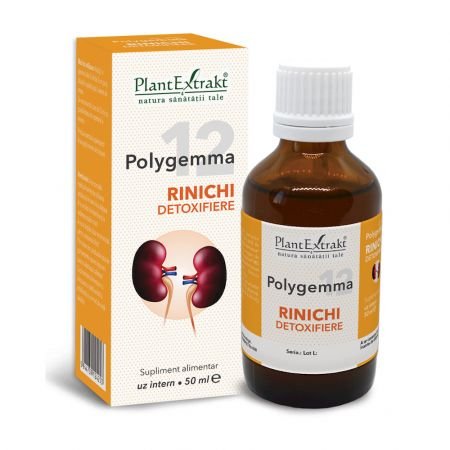 Polygemma 12, Rinichi detoxifiere, 50 ml, Plant Extrakt - Cheia Sănătății