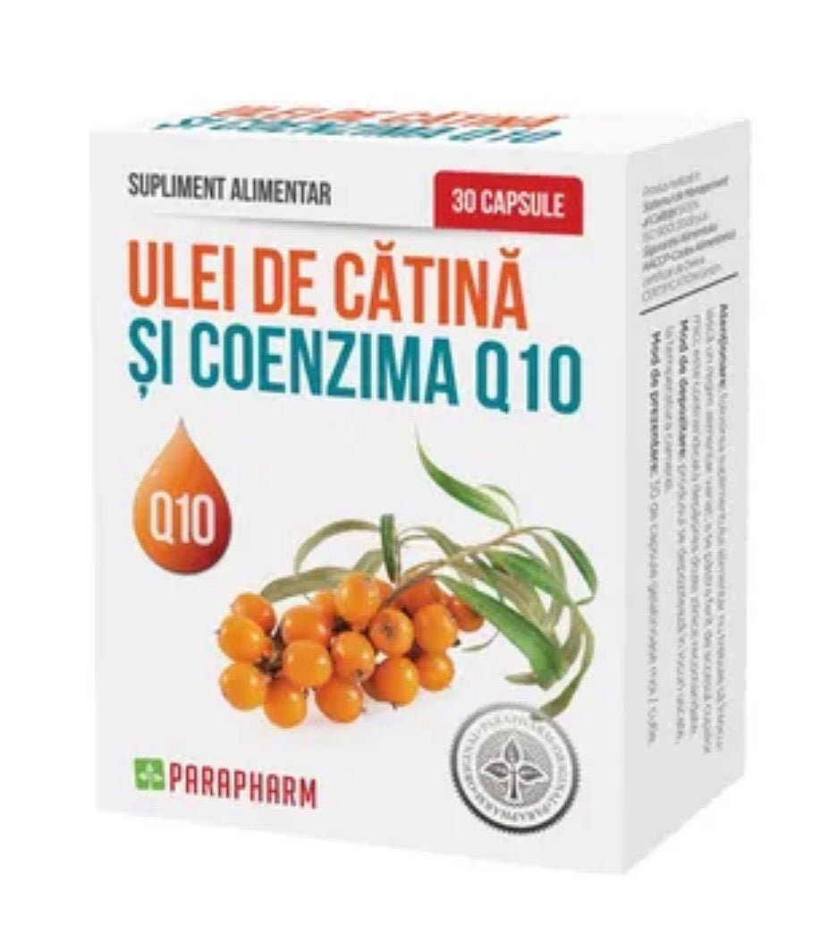 Ulei de catina si coenzima Q10, 30 capsule, Parapharm - Cheia Sănătății